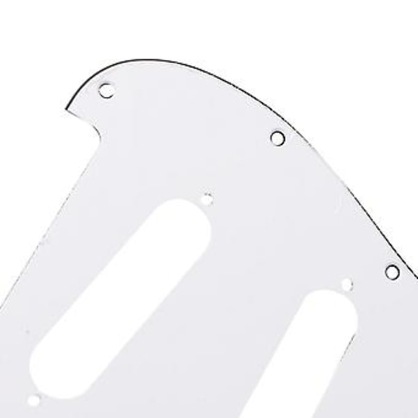 Hvid Skildpadde Shell Pickguard 3-lags Ridseplader Til Fender Ny