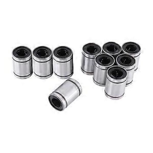 10st LM12UU 12mm Linjär Rörelse Kullager Bussning för 12mm Stång 3D-Skrivare CNC Delar
