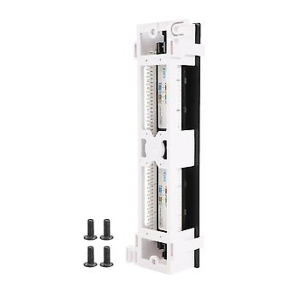 Verktygssats 12 Port Cat6 Panel Rj45 Ing Monteringsfäste för Rack
