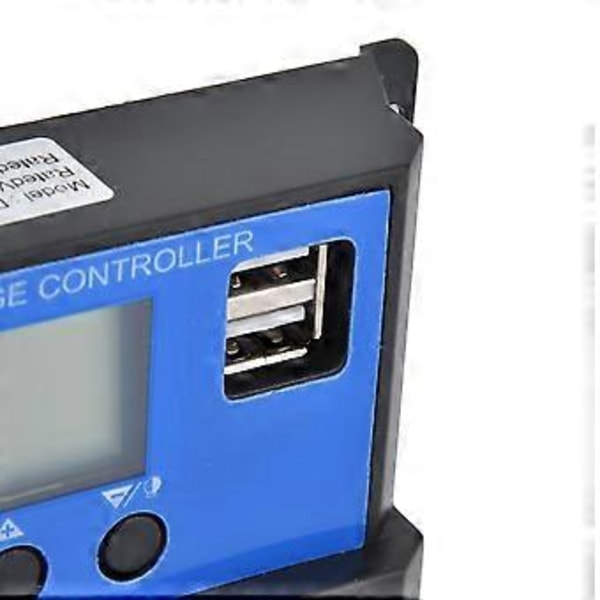 Aurinkolataussäädin LCD-näytöllä, kaksois-USB, älykäs ohjaussäädin DC 12V24V30A