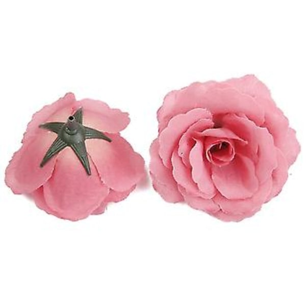 20 stk. Kunstig Blomsterhode Corolla DIY Bryllupsdekorasjon Diameter 65mm - Rosa