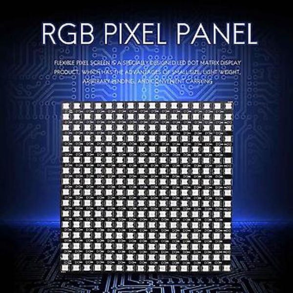 Ws2812b Led Rgb Fleksibelt Pixel Panel 16x16 Individuelt Adresserbart Panel Lys Led Modul Skærm