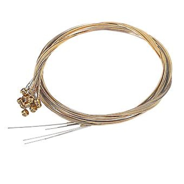 12 stk. Slitesterke Gitarstrenger i Rustfritt Stål Erstatning 12 Strenger Sett For Gitar Tilbehør