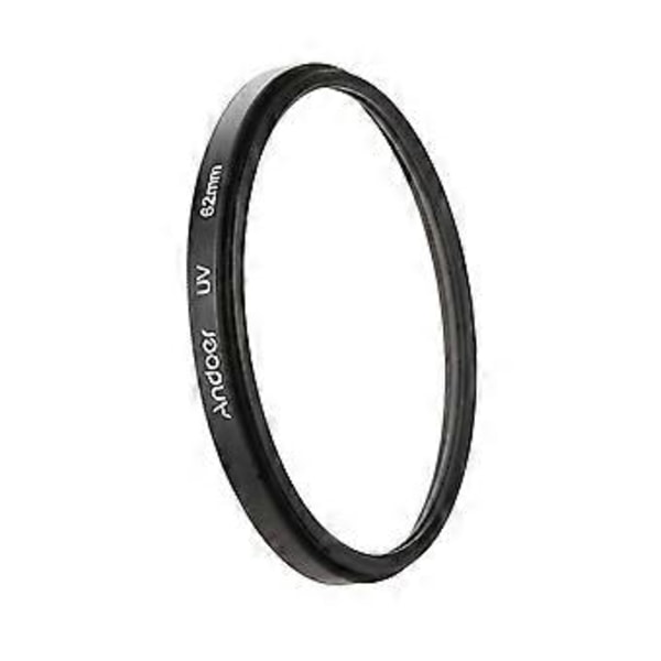 Andoer 62mm UV Ultra-Violet Filter Linsebeskytter til Canon Nikon DSLR Kamera