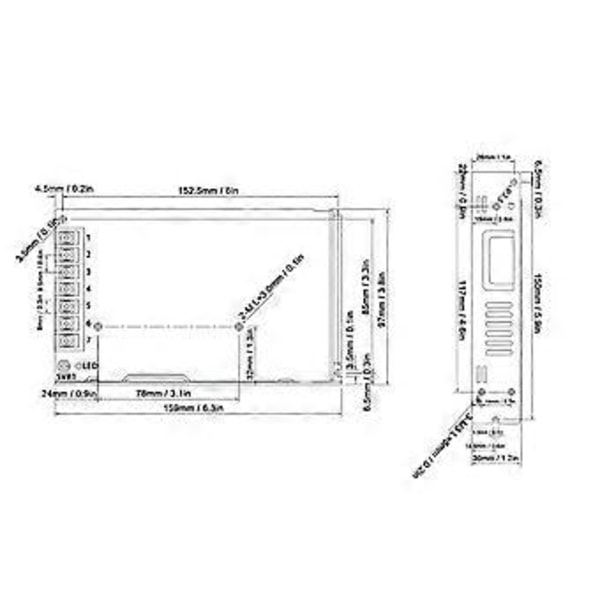 BERM Switching Strømforsyning LED Justerbar Spenning Overbelastningsbeskyttelse Bryter 50W 85264VACLRS-50-12