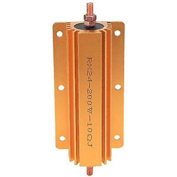 Rx24 200w Guld Aluminium Skal Modstand 200w 10r Guld Modstand
