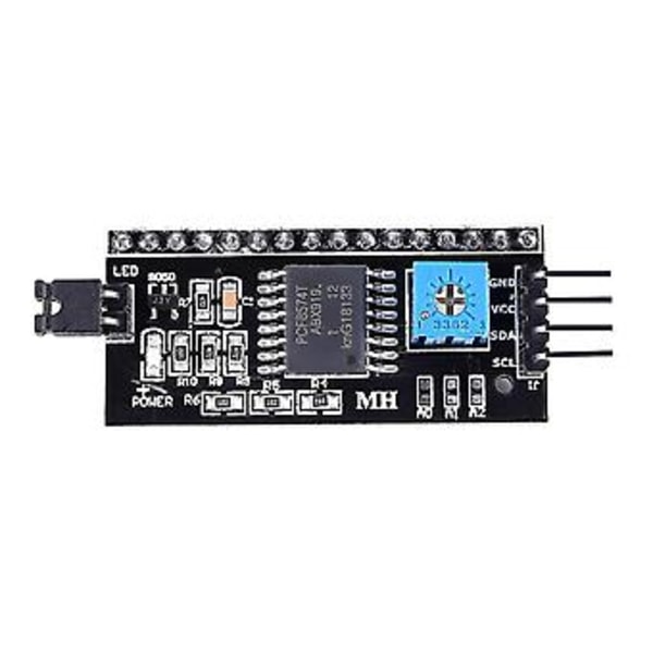 Iic I2c Twi Spi Gränssnittskortsmodul Pcf8574t För 1602 Lcd 2004 Led