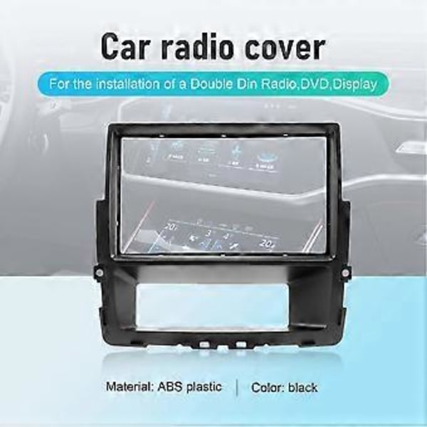 2 Din Bilradio Fascia för Primastar Opel Vivaro Trafic II Installationsram Panel DVD Frontplatta Trim