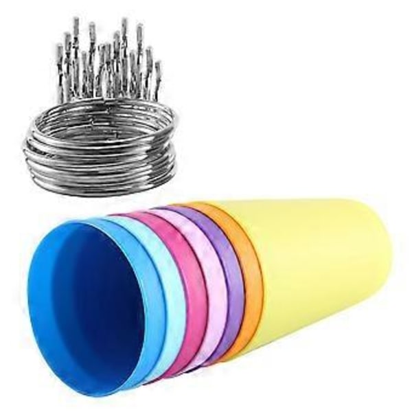 7 sæt pegboard-bakker med ringe, ringformede pegboard-kroge med pegboard-kopper, pegboard-kopholder Acc