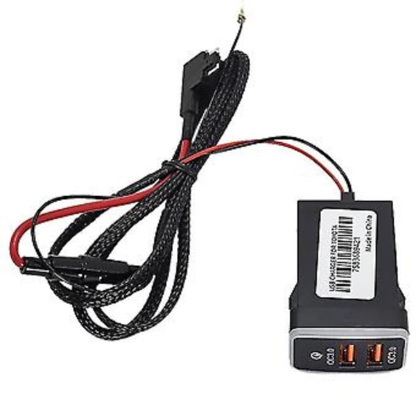 Bil USB 3.0 Hurtiglader 12-24v Billader Med LED Ambient Lys Egnet For