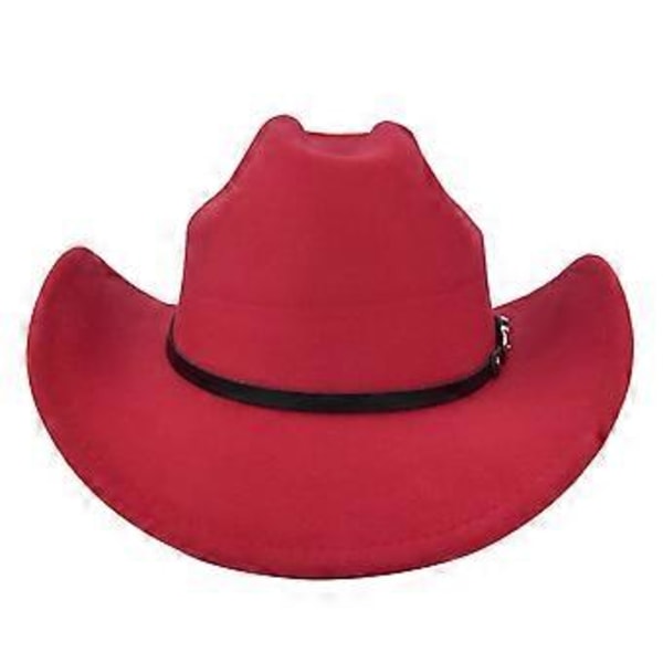 Ny cowboyhat yellowstone jazzhat retro sort uld jazzhat flad skygge stor skygge hat