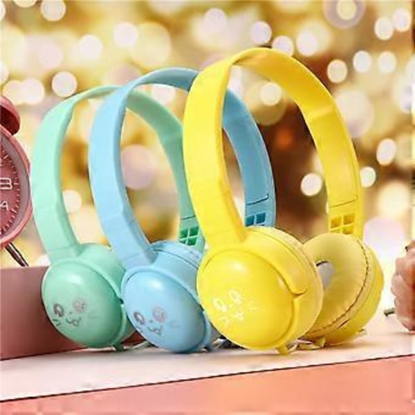 3,5 mm Trådbundna Over-ear Hörlurar Portabla Musikhörlurar för Barn MP4 MP3 Smartphones Laptop
