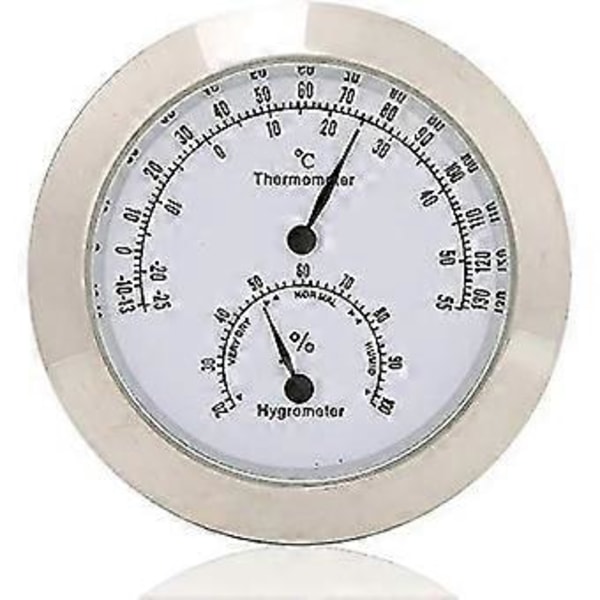 Rund Termometer Hygrometer Luftfuktighet Temperaturmätare För Violin Gitarrfodral Instrumentvård