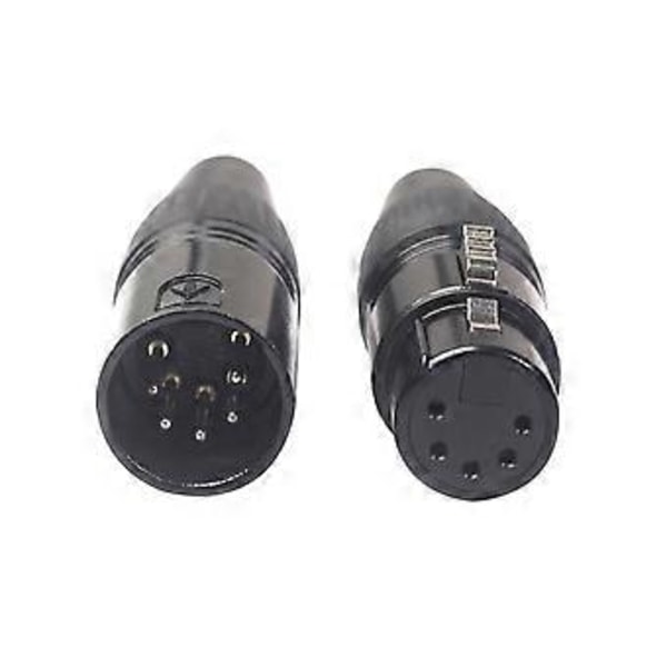 10 kpl 5-nastainen XLR DIY -liitin erilaisten audiokaapeleiden, mikrofonikaapeleiden, Dmx-kaapeleiden XLR 5-nastainen uros DIY-hitsaukseen