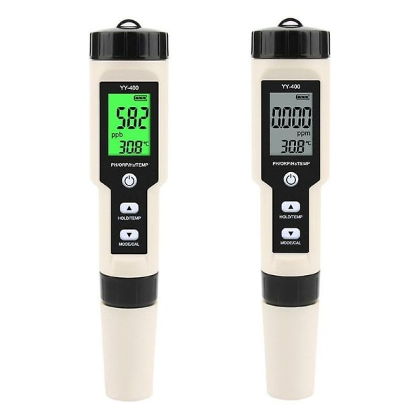Nyaste yy-400 4 i 1 ph/orp/h2&tem mätare digital dydrogen jonkoncentrationstest 964e 7hh1501966-a