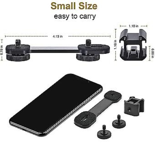 Trippel Skofäste Förlängningsfäste H Adapter För Led Video Dslr Ph Gi