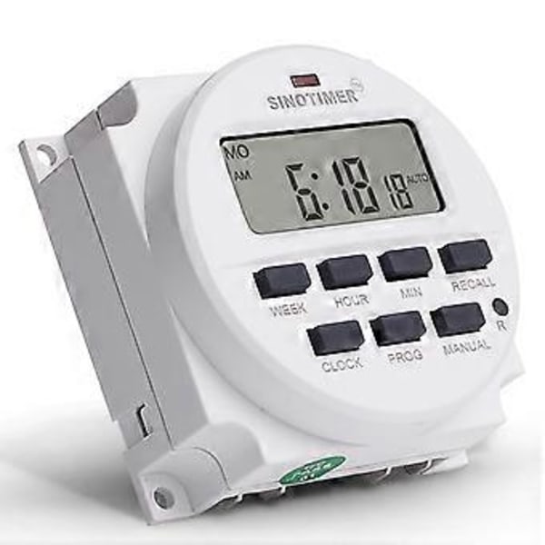 for DC 12V AC LCD 7 Dager Programmerbar Timer Bryter Nedtelling for Tid for Tid R