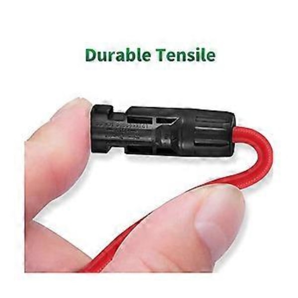 4 mm solcellekabel Y-fordeler 3 par, 1y2 solpanel Y-stik 12awg Y-stik fotovoltaisk kabel Y-stik
