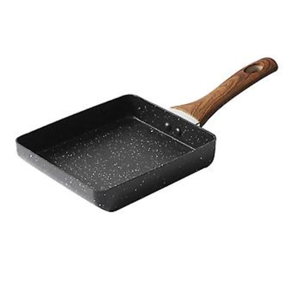 Japanilainen munakas pannu, Tamagoyaki pannu tarttumaton suorakulmainen paistinpannu aamiaiselle, litteä pannu, tehokas suorituskyky