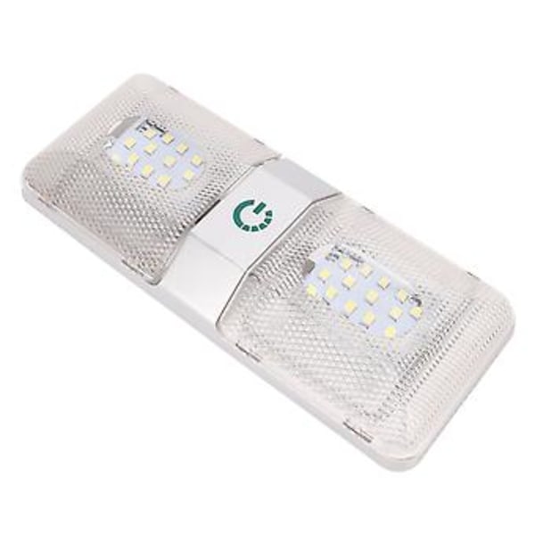 RV Dæmpbar Loftslampe, RV Loft Dobbelt Læse Camper Dobbelt Kuppel Lampe RV Loft Dobbelt Kuppel Lampe Ultra Responsiv
