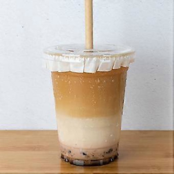 Rund Form Läcksäker Pappersfilm Kaffe Spillskydd Packning Läcksäkra Pappersfilmer, Mjölkteförsegling för 7-9,5 cm Kopp