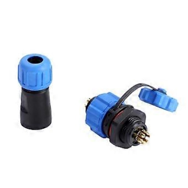 IP67 SP13 6-Pin Vattentät Plastkontakt Uttag (6-Pin)