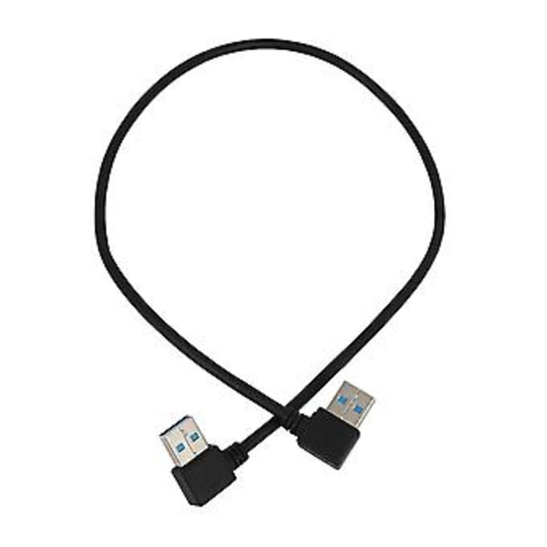 USB 3.0 Typ A 90 Gr Vänster D Till Höger D Förlängningskabel Rak Anslutning 0.5m