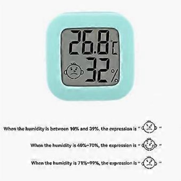 Mini Elektronisk Ansiktstermometer Hemmakontor LCD-termometer Dubbelsidig Tejp