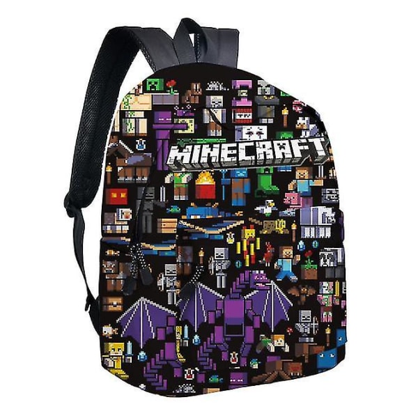 16 tommers Minecraft-spill 3d-trykk barneskolevesker ortopedisk ryggsekk barn skolegutter jenter Mochila tegneserieveske