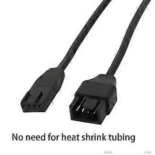 4-pin PWM-blæser PWM Temperaturkontrol PC Køleforlængerkabel 30/50/100 cm