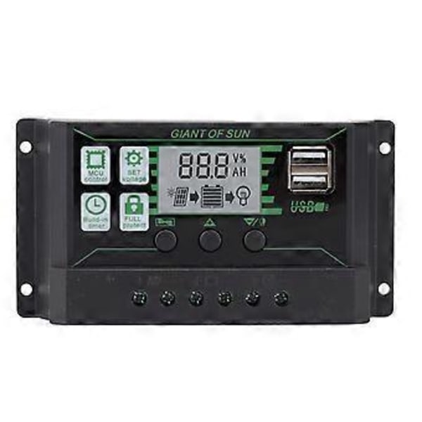 Solar Charge Controller Dobbelt USB Automatisk Identifikation PWM PV Panel Oplader til Industri 5V 100A