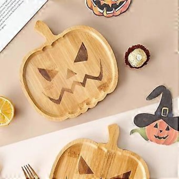 Unik Halloween Gresskarform Oppbevaringsfat Polert Minimalistisk Utsøkt Kake Brødbrett Hjemmeinnredning