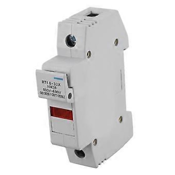 RT18-32X AC 380V 32A 1-polet 10x38mm DIN-skinne monteret sikringsholderbase