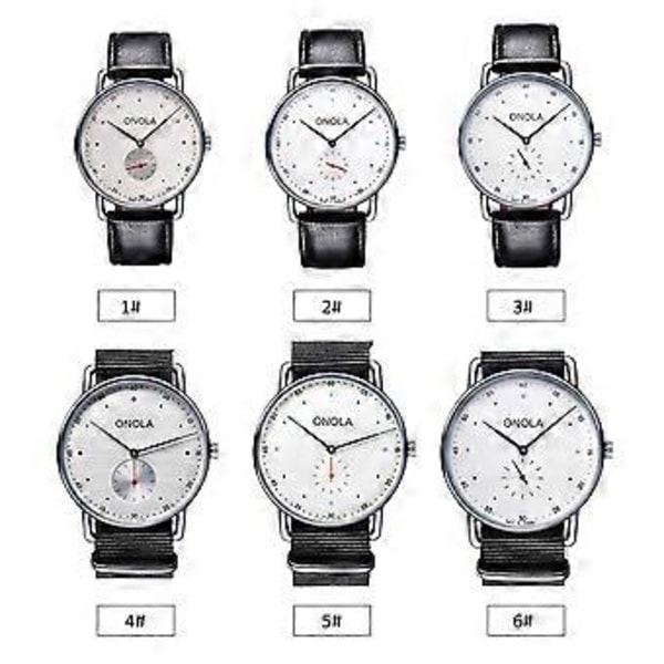 ONOLA ON3808 Quartz Ur: Rustfrit stål armbånd med kalenderdatovisning & Multifunktionelle funktioner