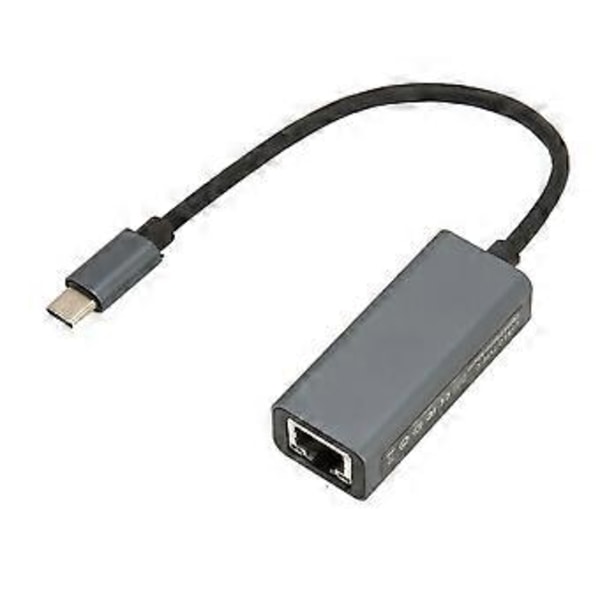 USB C - RJ45 Ethernet -sovitin 1 Gbps vakaa yhteys, ei vaadi ohjainta, kompakti ja kannettava Ethernet-sovitin kotitoimistoon