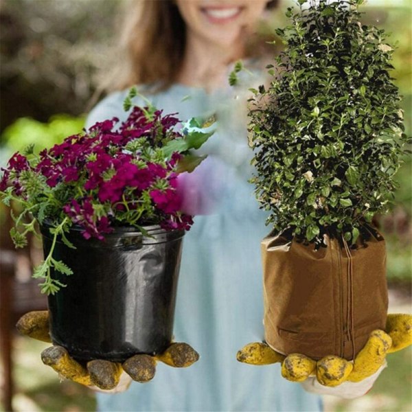 Vinterpotteplanteisolasjonspose, varm ung pose, blomsterpotte, frostvæskevarmtrekk, frostvæskedekselverktøy, L