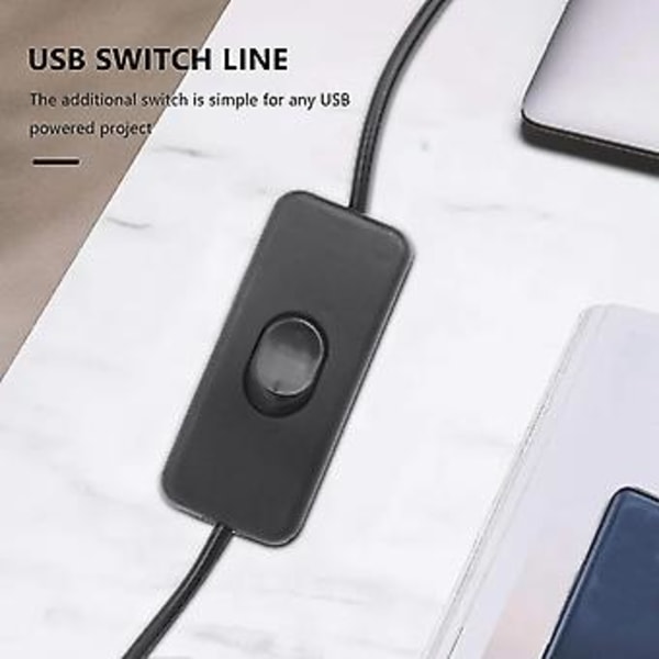 USB A til Fe Forlengelseskabel med På/Av-bryter