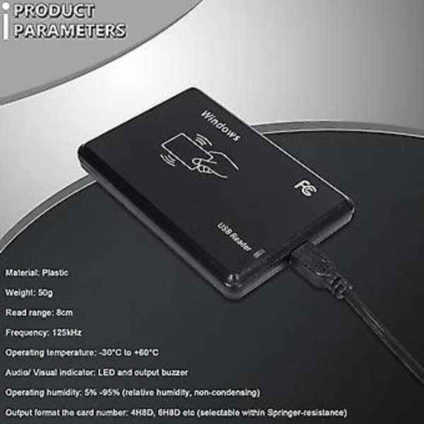 Usb Rfid Työpöydän Id-kortinlukija Kosketukseton Kortinlukija