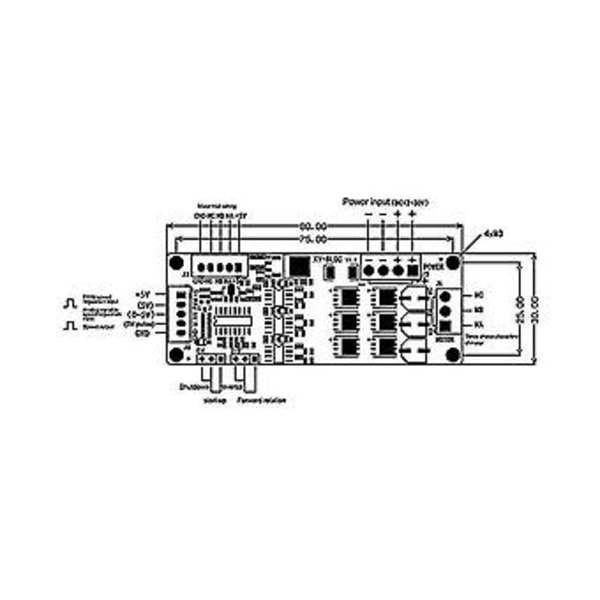 Xy-bldc Dc 12-30v 200w Kolmivaiheinen Dc Harjaton Hall-moottoriohjainmoduuli Pwm Moottoriohjain B