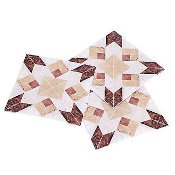 10 arkkia itseliimautuvia PVC-laattalattia-seinätarroja 3D-tarroja kodin sisustukseen Twill-kalvo