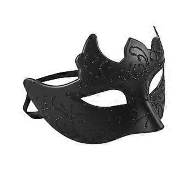 1-pack Pojkar Maskeradmasker Karneval Party Ögonbindlar Nya Karneval Fancy Kostymer Sexiga Partydekorationer Svart