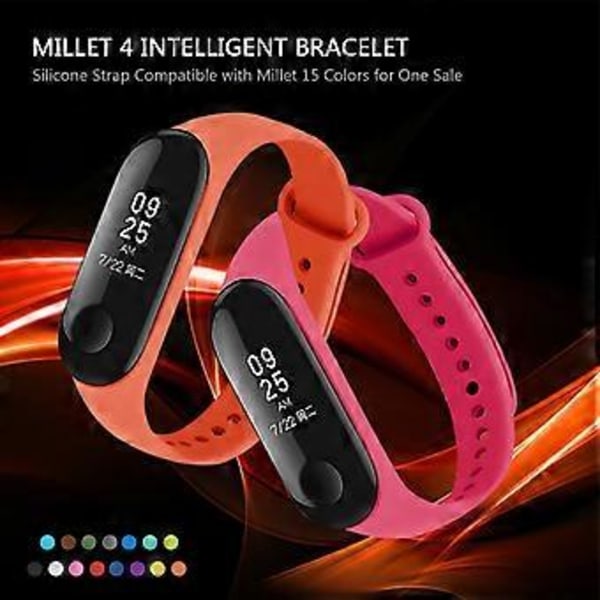 Hikinauha Silikoni Hihna Hienkestävä Xiao mi Mi Band 4 3 Älykellon Rannekoruihin