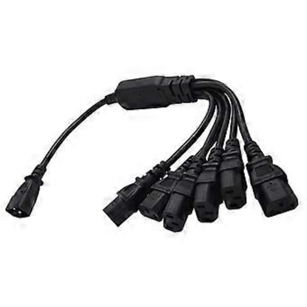 PDU IEC320 C14 Hane till 6xC13 Hona Y Splitter Strömkabel Strömsladd 150cm