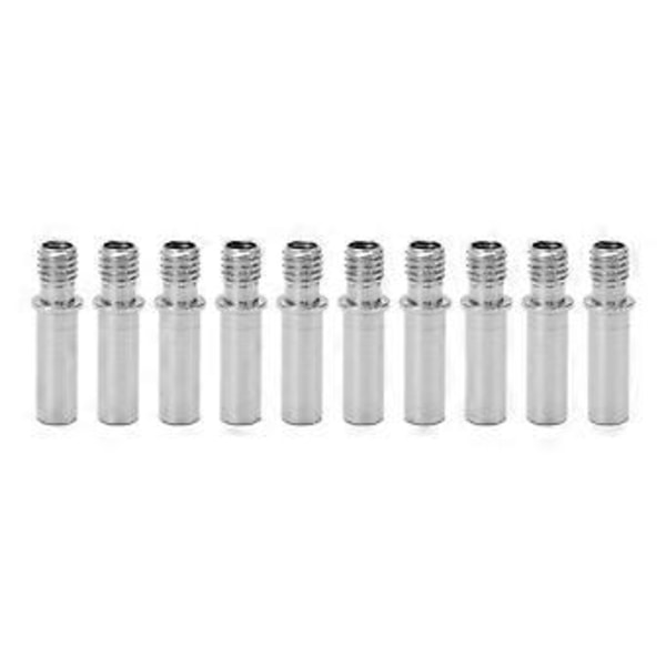10 stk. M6 Hotend Throat Tube Direkte Forbindelse Robust Rustfrit Stål 3D Printer Hot End Throat Tubing til I3 Mega