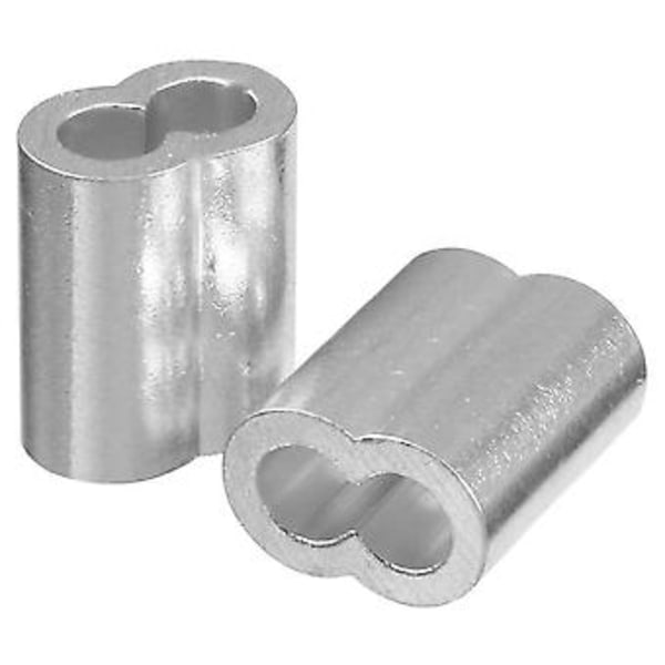 5/32 tommer (4 mm) Diameter Wire Rope Sleeves Fittings Kabelkrymper 100 stk