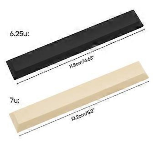 6.25u 7u Spacebar Keycap For Mx Switch Mekanisk Tastatur PBT Flerfarget
