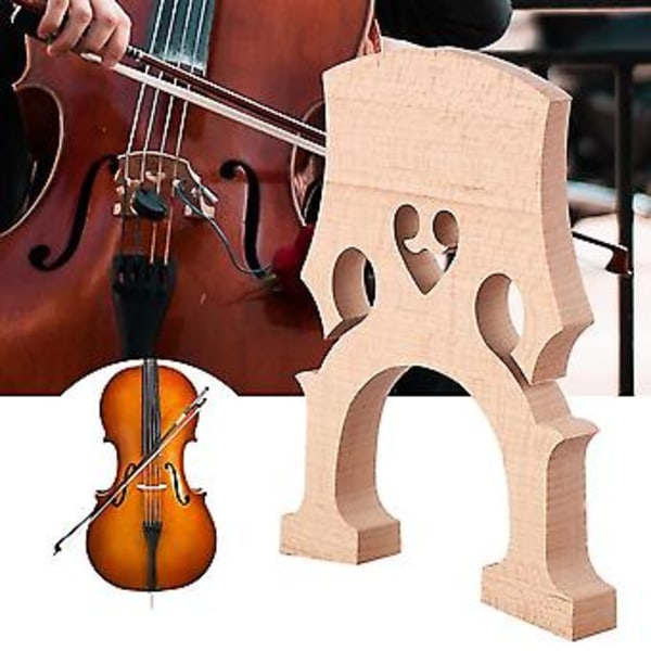 Lönnträ Cello Stall Ersättningsdelar Instrumenttillbehör för 1/2 Cellos