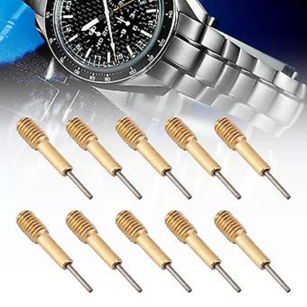 10 st Klockarmbandsjusteringsnål Verktyg för att ta bort länkstift (Guld)