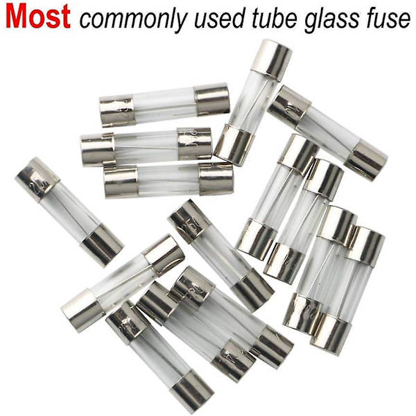 150 stk. assorteret glassikringssæt, 5x20mm glaspatronsikring, hurtigsmeltende bilsikringer, hurtigsmeltende glassikringer (amp 0,5a 1a 2a 3a 4a 5a 8a 10a 15a
