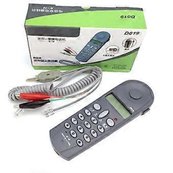 Testtelefonapparat Sladdtelefon med LCD-nummerpresentation Hemmakontor Telefon